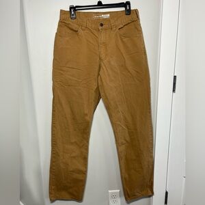 Carhartt Mens Relaxed Fit Brown Work Pants 32X34 Heavyweight Utility